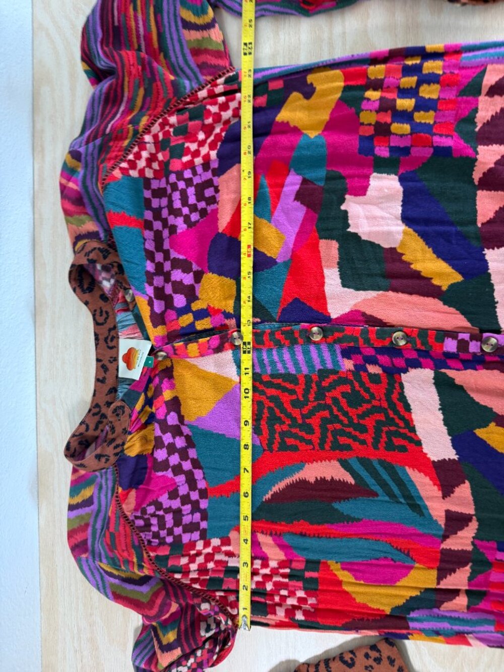 FARM Rio Mixed Print Ruffle Hem Mini Dress S - Picture 12 of 12